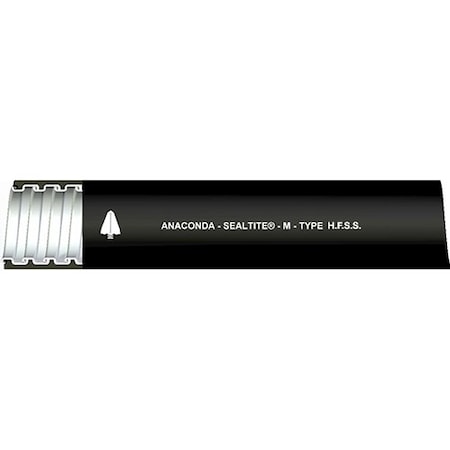 Anaconda Sealtite Liquid-Tight Zero Halogen Low Smoke 316 Stainless Steel Flexible Metal Conduit 2" Hfss Black 100FT 49868